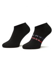 Tommy Hilfiger Skarpety krótkie 701222188 Czarny. Czarne skarpety męskie Tommy Hilfiger, bez wzorów, z bawełny. Za 39.99 zł.