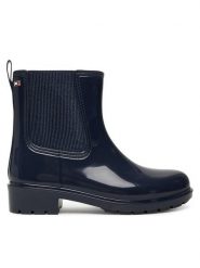 Tommy Hilfiger Kalosze Flag Hardware FW0FW08966 Granatowy. Niebieskie kalosze damskie Tommy Hilfiger, bez wzorów, z tworzywa sztucznego, bez zapięcia. Za 299.99 zł.