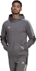 Adidas Bluza adidas TIRO 21 Sweat Hoody GP8805 GP8805 szary L. Szare bluzy męskie Adidas, l, bez wzorów, bez ramiączek, bez kaptura. Za 179.35 zł.