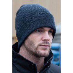 Czapka Zimowa / Narciarska Wooly Heavyweight Knit Thermal. Czarne czapki damskie RESULT, na zimę, bez wzorów, z dzianiny. Za 26.99 zł.