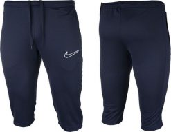 Nike Spodnie męskie Nike NK Df Academy 23 3/4 granatowe DR1365 451 XL. Spodnie sportowe męskie Nike, m, bez wzorów. Za 214.24 zł.
