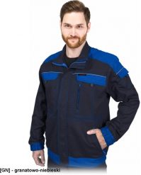 Reis - Bluza ochronna CORTON, stójka tkana 100% bawełna 260 g/m2 6 kieszeni elementy odlaskowe granatowo-niebieski S. Brązowe bluzy męskie Reis, m, bez wzorów, z bawełny, bez ramiączek, bez kaptura. Za 134.96 zł.