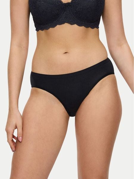 Triumph Figi klasyczne Sense Of Cotton 10224969 Czarny. Czarne majtki damskie Triumph, z bawełny. Za 32.00 zł.