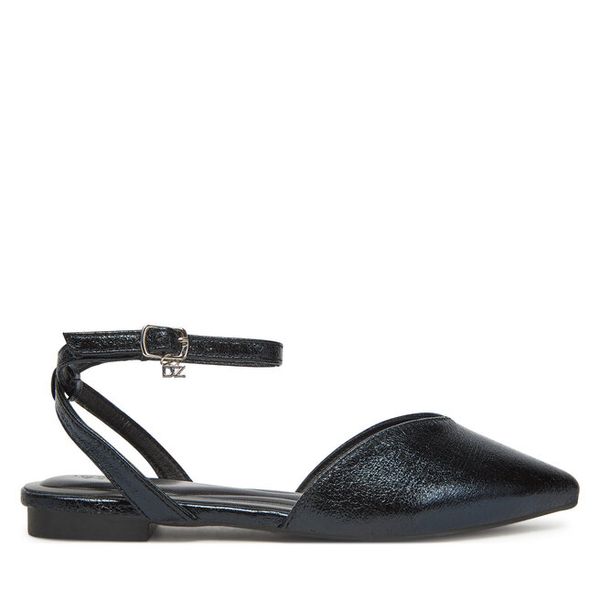 Baleriny DeeZee. Czarne balerinki damskie DeeZee, bez wzorów, bez obcasa, bez zapięcia. Za 89.99 zł.