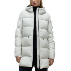 Kurtka ECOALF MARANGU JACKET WOM Biały. Białe kurtki męskie Ecoalf, l, bez wzorów, z syntetyku, bez kaptura. Za 942.00 zł.