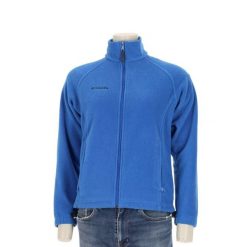 Second life - Columbia kurtka polarowa damska - Jak nowy. Niebieskie kurtki sportowe damskie Columbia, l, bez wzorów, z materiału, bez ramiączek, bez kaptura, trekkingowe. Za 106.46 zł.