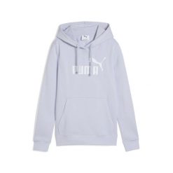 Damska bluza z kapturem z logo No.1 ESS PUMA Cool Weather Blue. Niebieskie bluzy damskie Puma, m, bez wzorów, sportowe, bez ramiączek, z kapturem. Za 179.99 zł.