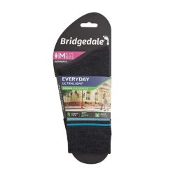 Skarpety do turystyki damskie Bridgedale EVERYDAY UL END LD. Czarne skarpetki damskie Bridgedale, bez wzorów. Za 55.99 zł.