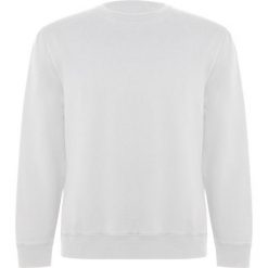Bluza Batian Unisex Dla Dorosłych Z Okrągłym Dekoltem. Białe bluzy męskie ROLY, m, bez wzorów, bez ramiączek, bez kaptura. Za 114.99 zł.