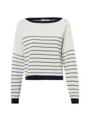 Liu Jo Collection Sweter z dzianiny Kobiety Sztuczne włókno biały, S. Białe swetry nierozpinane damskie Liu Jo Collection, s, bez wzorów, z dzianiny, eleganckie, bez kołnierzyka, bez ramiączek. Za 279.95 zł.