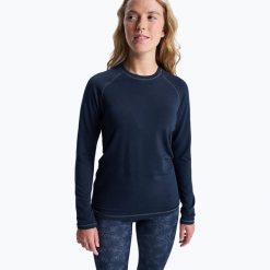 Bluza termoaktywna damska ROXY Climate Control Base Layer. Czarne bluzy damskie Roxy, l, bez wzorów, z elastanu, bez ramiączek, bez kaptura. Za 139.99 zł.