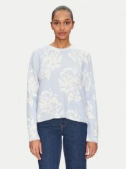 Morgan Sweter 251-MPETAL Błękitny Regular Fit. Niebieskie swetry nierozpinane damskie Morgan, s, bez wzorów, z syntetyku, bez kołnierzyka, bez ramiączek. Za 149.99 zł.