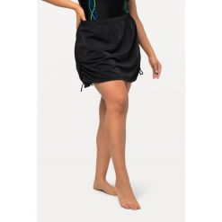 Damska Spódnica kąpielowa marszczenia po bokach gumka w pasie. Czarne bikini Ulla Popken, bez wzorów, z elastanu. Za 125.99 zł.