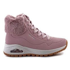 Buty Skechers Uno Rugged Fall Air 167274-BLSH różowe. Czerwone śniegowce damskie bez zapięcia. Za 585.80 zł.