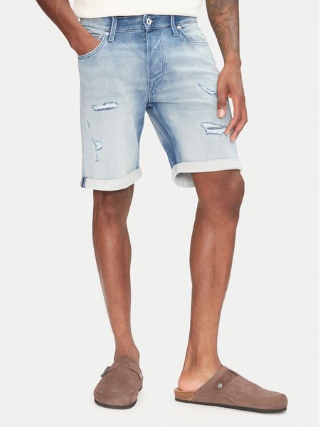 Jack & Jones Szorty jeansowe Rick 12269607 Niebieski Regular Fit. Niebieskie szorty męskie Jack & Jones, bez wzorów, z bawełny. Za 179.99 zł.