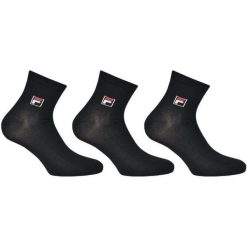 Skarpetki ponad kostę unisex Fila 3 pary. Czarne skarpetki damskie Fila, bez wzorów. Za 30.99 zł.