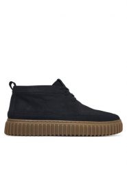 Clarks Trzewiki Torhill Lacehi 26328005 Czarny. Czarne botki męskie Clarks, bez wzorów, ze skóry, bez obcasa, bez zapięcia. Za 519.99 zł.