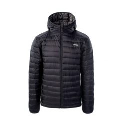 Kurtka Ocieplana Męska Carson. Czarne kurtki męskie Hi-tec, m, bez wzorów, z puchu, sportowe, bez kaptura. Za 285.99 zł.