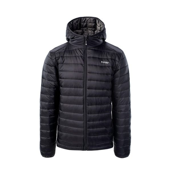 Kurtka Ocieplana Męska Carson. Czarne kurtki męskie Hi-tec, m, bez wzorów, z puchu, sportowe, bez kaptura. Za 285.99 zł.