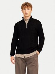 Jack & Jones Sweter Craig 12260826 Czarny Regular Fit. Czarne swetry męskie Jack & Jones, m, bez wzorów, z syntetyku, bez kołnierzyka, bez ramiączek. Za 199.99 zł.