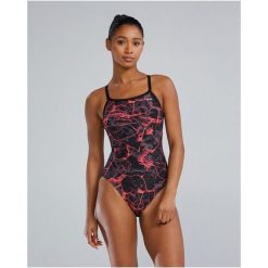 Strój pływacki damski TYR W DMDFIT SYNAPSE. Czerwone bikini TYR, bez wzorów. Za 349.99 zł.