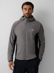 4F Bluza trekkingowa Primaloft Active męska - czarna M. Czarne bluzy męskie 4F, l, bez wzorów, bez kaptura, trekkingowe, primaloft. Za 249.99 zł.