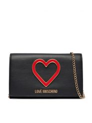 LOVE MOSCHINO Torebka JC4295PP0PK1300A Czarny. Czarne torebki do ręki damskie Love Moschino, bez wzorów, ze skóry, bez dodatków. Za 789.99 zł.