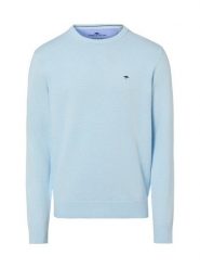 Fynch-Hatton sweter z dzianiny Mężczyźni Bawełna niebieski, L. Niebieskie swetry męskie Fynch-Hatton, l, bez wzorów, z bawełny, klasyczne, bez kołnierzyka, bez ramiączek. Za 179.95 zł.
