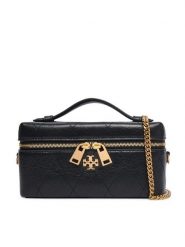 Tory Burch Torebka Charlie Quilted East-West 186036 Czarny. Czarne torebki do ręki damskie Tory Burch, bez wzorów, ze skóry, bez dodatków. Za 2,419.00 zł.