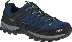 Buty trekkingowe męskie CMP Rigel Low Trekking Shoe Wp Blue Ink/Yellow Fluo r. 40 (3Q13247-08MF. Niebieskie buty zimowe męskie CMP, bez wzorów, bez obcasa, bez zapięcia. Za 381.93 zł.