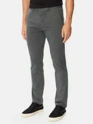 BOSS Chinosy 50510933 Khaki Regular Fit. Brązowe eleganckie spodnie męskie Boss, bez wzorów, z bawełny. Za 549.99 zł.