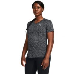 Koszulka damska Under Armour Tech™ Twist. Bluzki damskie Under Armour, m, bez wzorów, z materiału, sportowe, bez kołnierzyka, bez ramiączek. Za 79.99 zł.