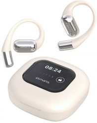 4smarts Open-Ear Bluetooth Kopfhörer SkyBuds AI Screen, beige. Brązowe słuchawki bezprzewodowe 4smarts. Za 168.46 zł.