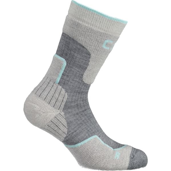 Skarpety trekkingowe CMP WOOL MID. Szare skarpetki damskie CMP, bez wzorów, z elastanu. Za 69.00 zł.