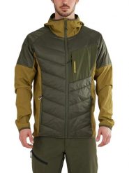 Kurtka softshell męska Fundango Gaara Hybrid. Zielone kurtki męskie FUNDANGO, m, bez wzorów, z materiału, bez kaptura, trekkingowe. Za 499.00 zł.