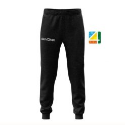 Spodnie treningowe Givova King logo. Czarne spodnie dresowe damskie Givova, bez wzorów, z bawełny, sportowe. Za 180.99 zł.