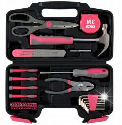 Zestaw narzędzi Kinzo ZESTAW NARZĘDZI DLA KOBIET 39 ELEMENTÓW WALIZKA. Walizki damskie Kinzo, bez wzorów. Za 171.60 zł.