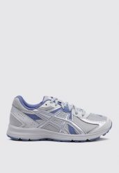 Buty trekkingowe Asics JOG 100S Srebrne. Szare trekkingi męskie Asics, bez zapięcia. Za 428.10 zł.