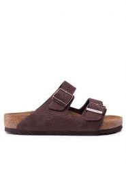 Birkenstock Klapki Arizona Bs 1022457 Brązowy. Brązowe klapki męskie Birkenstock, bez wzorów, ze skóry, bez zapięcia. Za 399.99 zł.