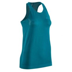 Tank Top sportowy do biegania CEP Ultralight damski. Niebieskie koszulki sportowe damskie CEP, bez wzorów, bez ramiączek, do biegania. Za 189.00 zł.