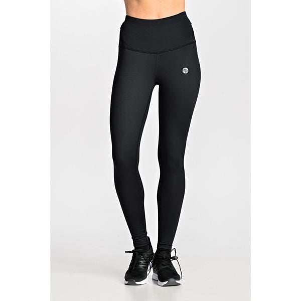 Legginsy Petite ocieplane do biegania damskie Nessi Sportswear. Czarne legginsy damskie NESSI SPORTSWEAR, bez wzorów. Za 499.00 zł.