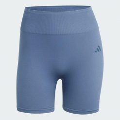 Legginsy Workout Essentials 4 inch. Czerwone legginsy damskie Adidas, bez wzorów, z dzianiny. Za 129.00 zł.
