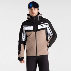 Kurtka narciarska męska Triple. Czarne kurtki sportowe męskie Dare 2B, na zimę, m, bez wzorów, bez kaptura, narciarskie. W wyprzedaży za 1,149.99 zł.