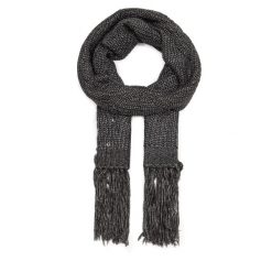 Szalik Guess. Szare szaliki damskie Guess, z aplikacjami. Za 289.99 zł.