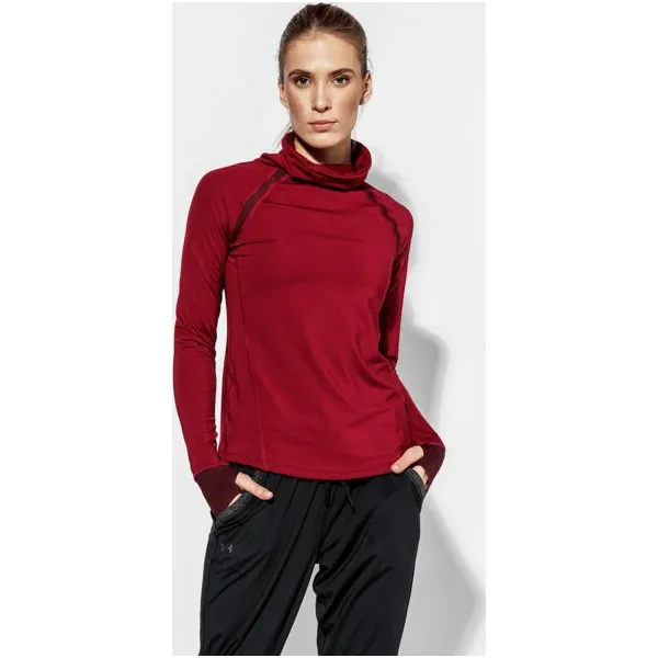 Under Armour Bluza Cg Reactor Run Funnel Neck , bordowy, rozmiar S. Czerwone bluzy damskie Under Armour, m, bez wzorów, z elastanu, bez ramiączek, bez kaptura. W wyprzedaży za 189.99 zł.