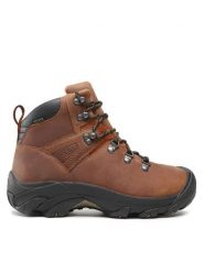 Keen Trekkingi Pyrenees 1002435 Brązowy. Brązowe botki męskie Keen, bez wzorów, ze skóry, bez obcasa, bez zapięcia. Za 559.99 zł.