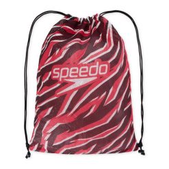 Plecak worek sportowy unisex Speedo Mesh Bag. Czerwone plecaki męskie Speedo, bez wzorów, z meshu, sportowe. Za 69.00 zł.