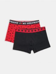 Bokserki classic z napisem 2 pack - wielobarwny. Bokserki męskie Sinsay, bez wzorów. Za 29.99 zł.