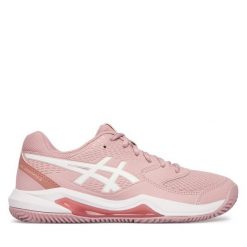 Buty do tenisa Asics. Czerwone obuwie sportowe damskie Asics, bez wzorów, bez zapięcia, tenisowe. Za 329.99 zł.
