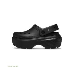 Tenisówki Crocs Model Stomp Clog Kolor Czarny. Czarne trampki i tenisówki damskie Crocs, bez wzorów, z gumy, bez zapięcia. Za 386.00 zł.